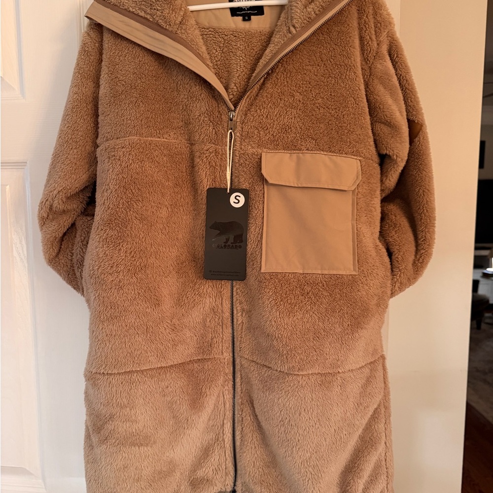 Tan Teddy Jacket for Women